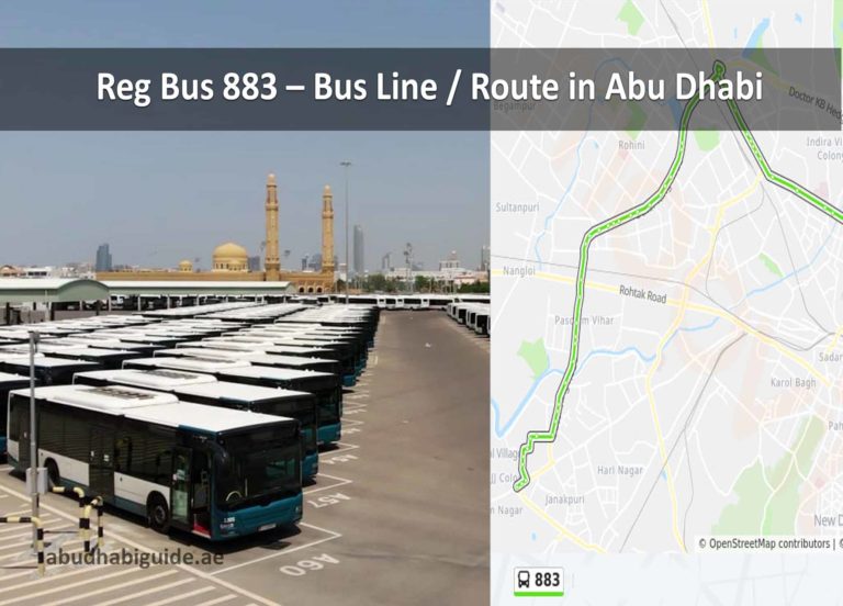 Reg Bus 883 - Bus Line / Route in Abu Dhabi - Time Schedule, Stops and ...