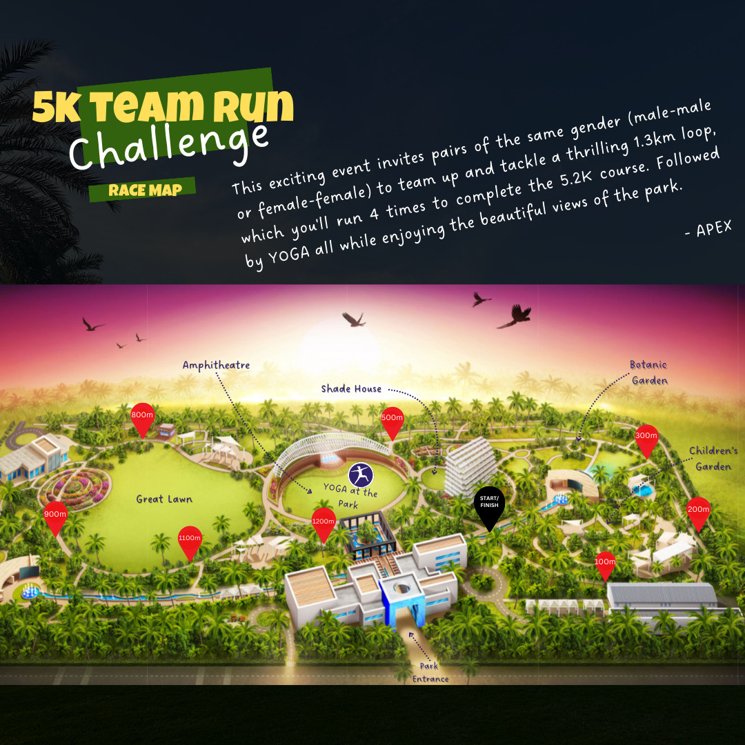 APEX Team Run Challenge Route Map